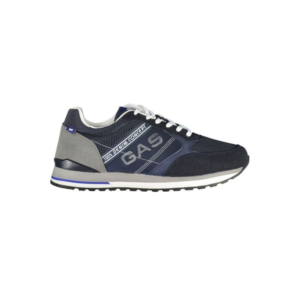 Gas Blue Polyurethane Mens Men's Sneaker